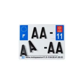Plaques Françaises PPI 210x130 SIV Département 28 aluminium 10 pièces